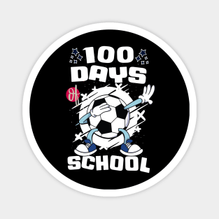 100 days of school featuring a dabbing Football #2 Magnet